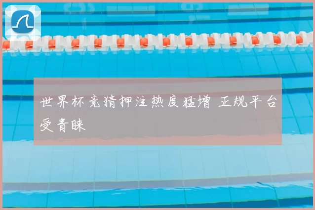 世界杯竞猜押注热度猛增 正规平台受青睐