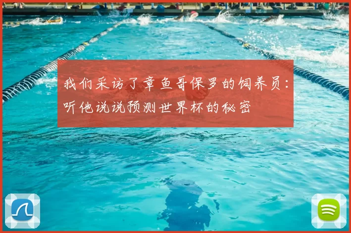 我们采访了章鱼哥保罗的饲养员:听他说说预测世界杯的秘密