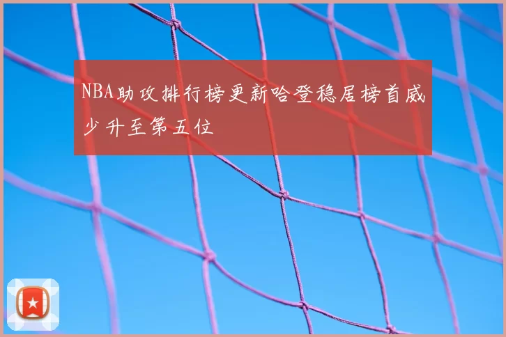 NBA助攻排行榜更新哈登稳居榜首威少升至第五位